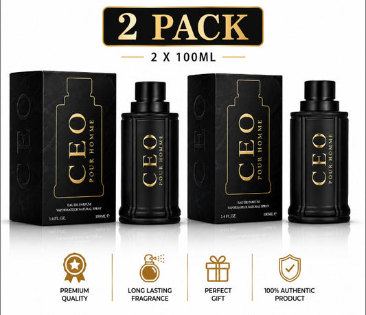 2 Pack CEO Pour Homme Men’s Perfume 100ml Eau De Parfum Fragrance Spray