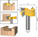1/2 Inch Shank 4-Wings Spoilboard Surfacing Router Bit Slab Flattening Surface Planing Router Bit