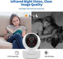 Indoor Security Cameras, VStarcam 2.4GHz WiFi Baby Monitor Dog Camera 360° View, 1080P Night V