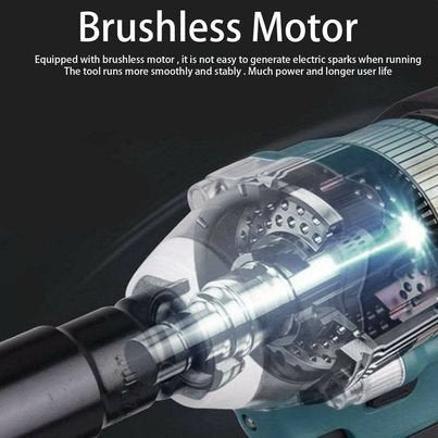 520Nm Cordless Impact Wrench Brushless Rattle Gun 1/2'' Drive & 2x Lithium Battery