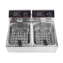 20 liter Commercial Electric Deep Fryer Twin basket -. 15 amp