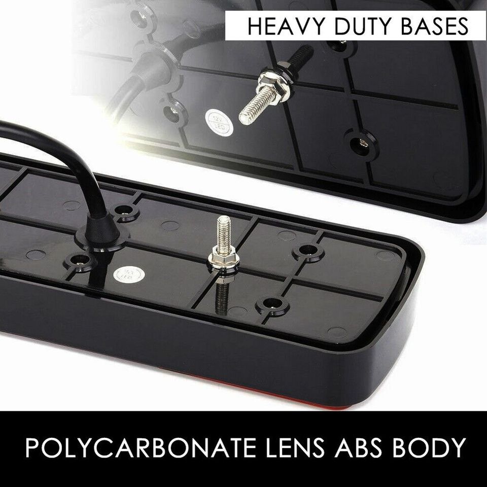 2Pcs 75 LED Tail Lights Trailer Ute Caravan Stop Indicator Rear Lamp Taillights