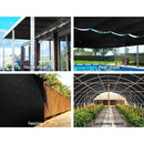 90% UV Sun Shade Cloth Shadecloth Sail Roll Mesh Outdoor Black