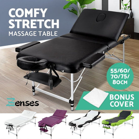 Massage Table Portable Aluminium Massage Bed Beauty Chair Therapy Folding