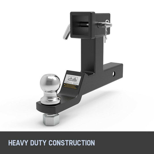Dual Hitch Ball Mount Multi Use Tow Bar Tongue 2"