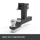 Max 5000LB Dual Hitch Ball Mount Multi Use Tow Bar Tongue 2" Hitch Boat