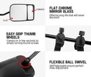 2x Towing Mirrors Pair Clip on Multi Fit Clamp On Towing Caravan 4X4 Trailer