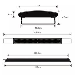 Aquarium Light with Timer Full Spectrum LED Fish Tank Marmine 5Color 120-145cm