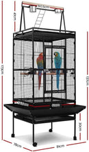 Large Bird & Pet Aviary Cage on Wheels, 81 × 76 × 173 cm