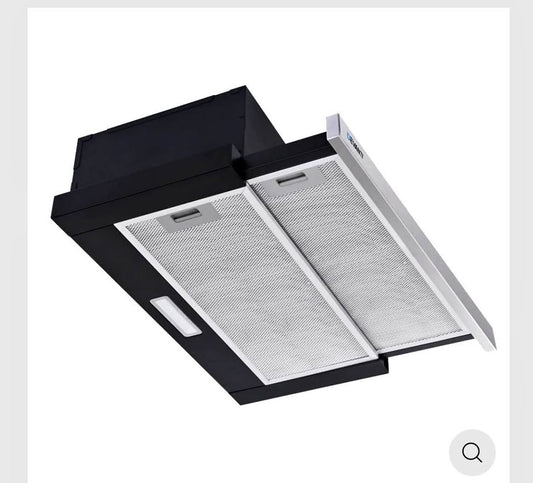 Slide out range hood