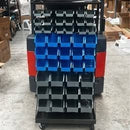 ✅Storage Bin Rack Wall Mounted Tools Garage Workshop Shelving Wheels