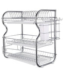 ✅Kitchen Dish Cup Drying Rack Holder Sink Drainer 3-Tier Stainless Steel K3I8