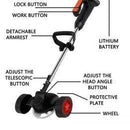 ✅🔥Cordless Electric Grass String Trimmer Lawn Cutter new