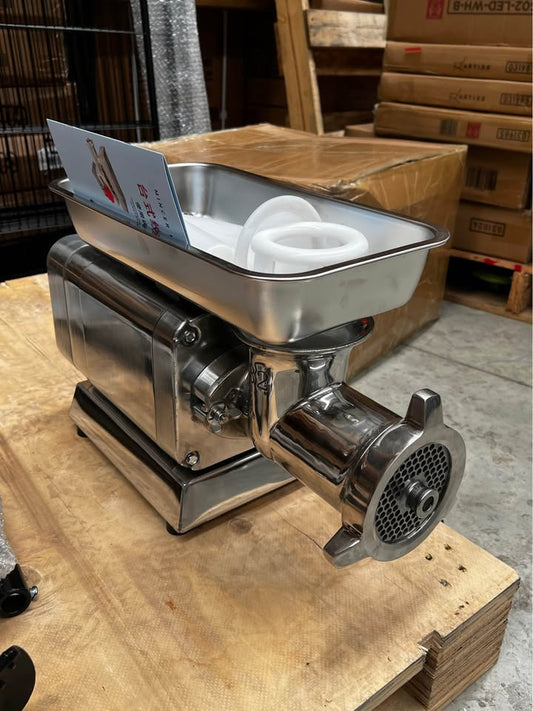 Commercial #32 Stainless Steel Meat Mincer Heavy-Duty Grinder