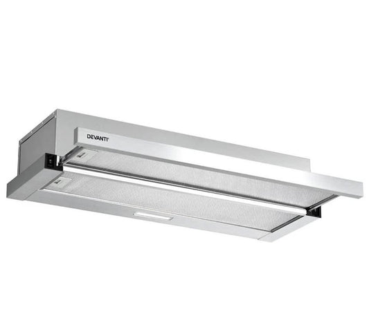 900mm Slide Out Range Hood – Stainless Steel Kitchen Canopy
