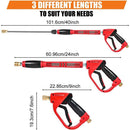 5000PSI High Pressure Washer Gun Adjustable Nozzle Water Spray Car Cleaning Tool