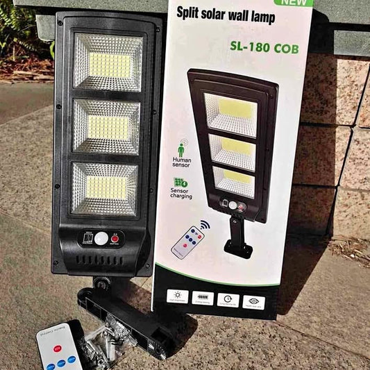 LED Split Solar Flood Light Street Light with Motion Sensor & Remote Outdoor