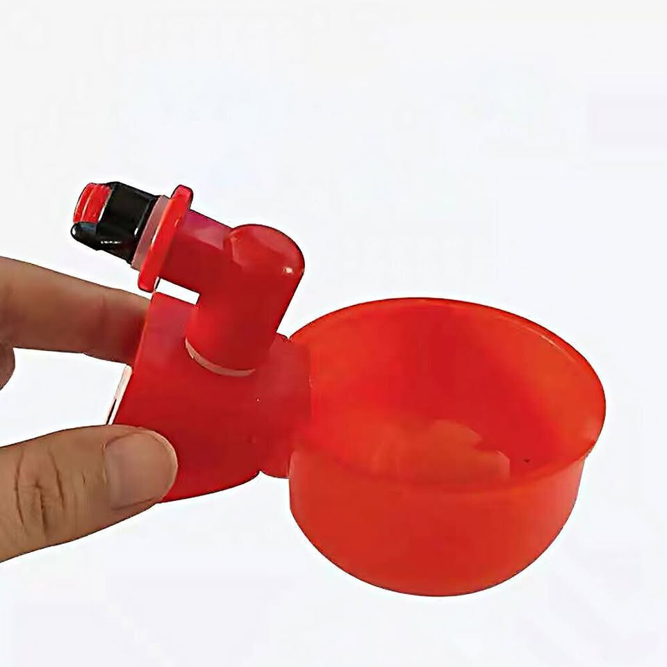 6x Automatic Chicken Water Cup Waterer Poultry Drinking Bowl Feeder Drinker Tool