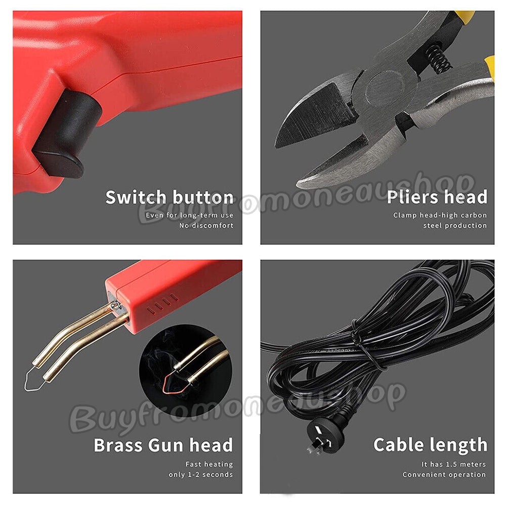 Handy Plastic Welder Garage Tool Repair Welding Kit Bumper Hot Stapler Machine