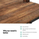 Garden Wooden Rustic Bridge Decoration Decor Outdoor Ornaments Yard