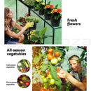 Greenfingers Greenhouse Garden Shed Walk in Green House 1.9X1.2M Storage Plant
