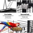 Large Bird & Pet Aviary Cage on Wheels, 81 × 76 × 173 cm