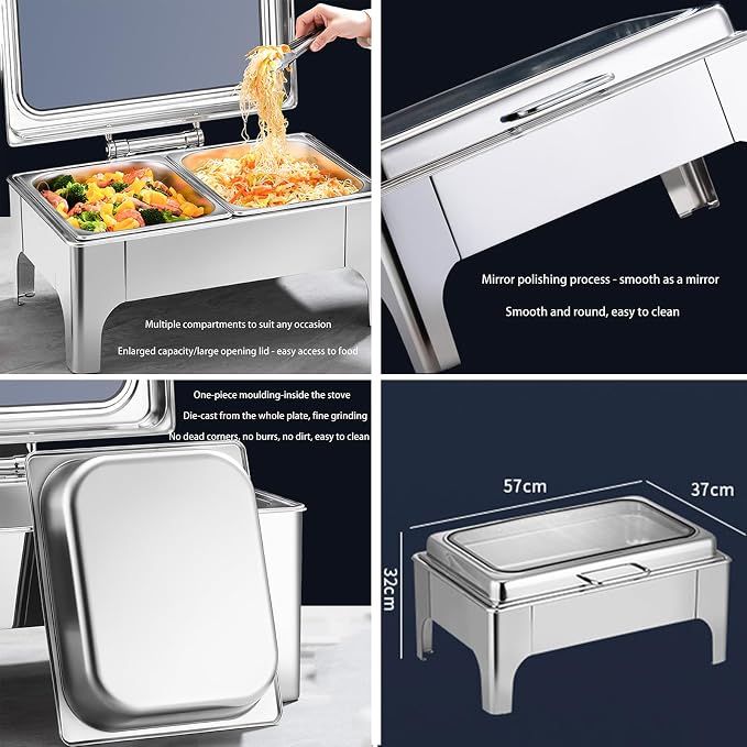 9L Stainless Steel Catering Chafing Dish Food Warmer