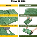 Inflatable Camping Mattress, 2-Person with Built-in Foot Pump