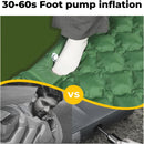 Inflatable Camping Mattress, 2-Person with Built-in Foot Pump