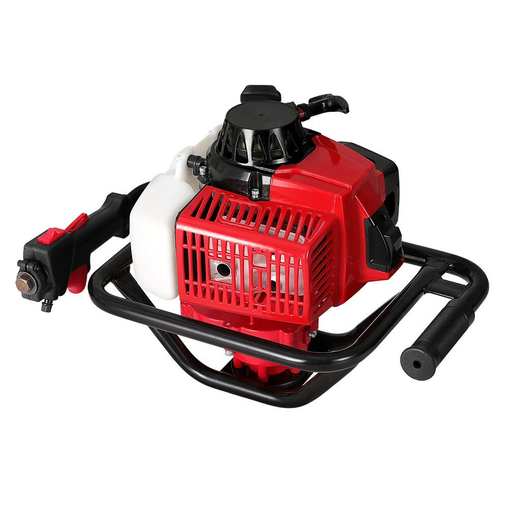 Post Hole Digger Motor Only Petrol Hand Engine Diggers Easy start Red