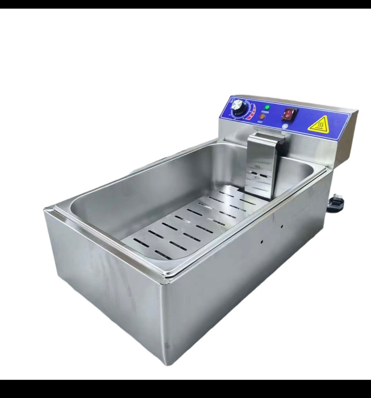 12L Commercial Electric Deep Fryer – 3200W Stainless Steel Twisty Potato Fryer