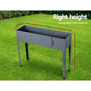 Greenfingers Garden Bed Galvanised Steel Raised Planter Box 100X80X30CM