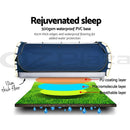 Weisshorn Swag King Single Camping Swags Canvas Free Standing Dome Tent Blue