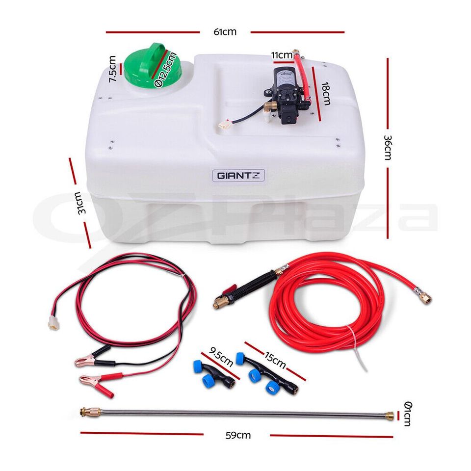 Weed Sprayer 50L Garden Spot Sprayer 12V ATV Pump Chemical Spray Tank