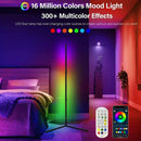RGB LED Floor Corner Lamp Light Stand Bluetooth Remote Streaming Gaming Decor