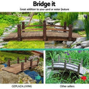 Garden Wooden Rustic Bridge Decoration Decor Outdoor Ornaments Yard