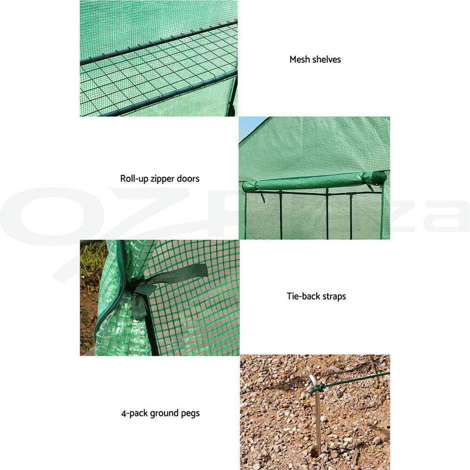 Greenhouse Green House Tunnel 2MX1.55M Walk in Plant Storage