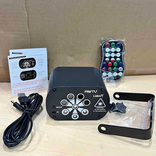 480 Patterns RGB Laser Projector LED Stage Lighting Disco Lights DJ Party Lamp