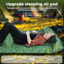 Inflatable Camping Mattress, 2-Person with Built-in Foot Pump