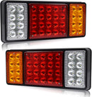 24V LED Trailer Tail Lights - 36-LED Stop, Turn, Signal, Brake, Reverse - Fits Truck/RV/Camper/Trailer, 2 Pcs