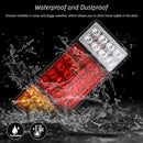 24V LED Trailer Tail Lights - 36-LED Stop, Turn, Signal, Brake, Reverse - Fits Truck/RV/Camper/Trailer, 2 Pcs