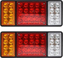 24V LED Trailer Tail Lights - 36-LED Stop, Turn, Signal, Brake, Reverse - Fits Truck/RV/Camper/Trailer, 2 Pcs
