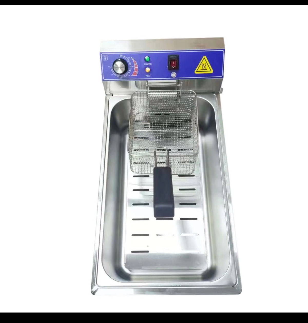12L Commercial Electric Deep Fryer – 3200W Stainless Steel Twisty Potato Fryer