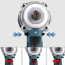 520Nm Cordless Impact Wrench Brushless Rattle Gun 1/2'' Drive & 2x Lithium Battery