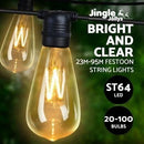 Jingle Jollys 23M-95M Festoon Lights LED String Waterproof Outdoor