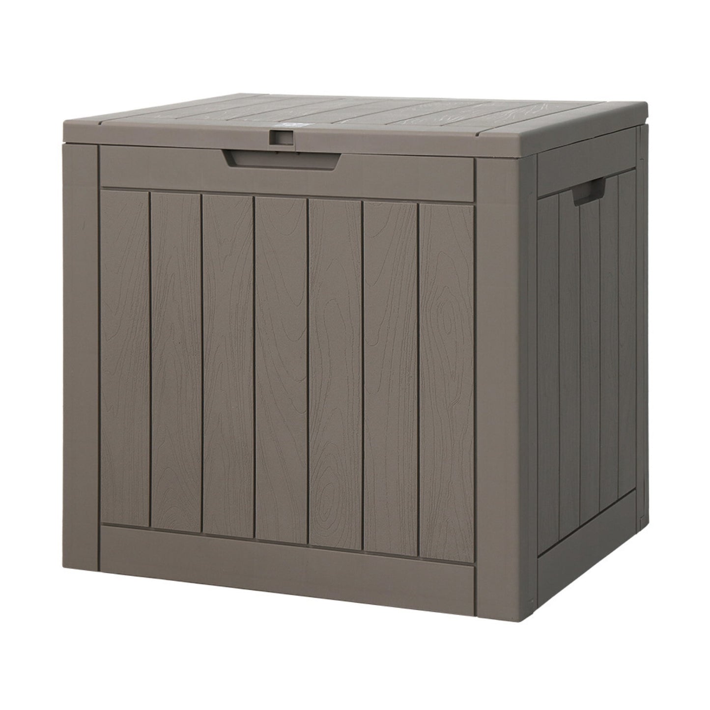 118L Outdoor Tool Storage Box - Grey Built in Bench