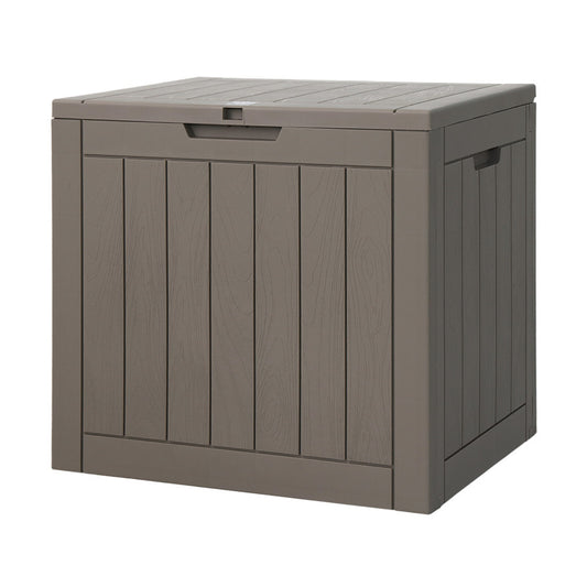 118L Outdoor Tool Storage Box - Grey Built in Bench