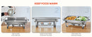 2 Packs 4.5L Stainless Steel Chafing Dishs Bain Marie Buffet Food Warmer