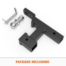 Dual Hitch Ball Mount Tongue Multi Use 2" Tow Bar Trailer Camper Bike Rack 4WD