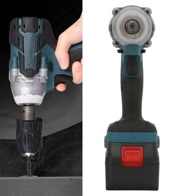 520Nm Cordless Impact Wrench Brushless Rattle Gun 1/2'' Drive & 2x Lithium Battery